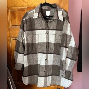H&M Long Flannel Shirt
